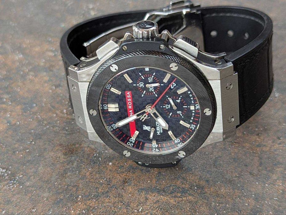 Чоловічий крутий брендовий годинник Hublot