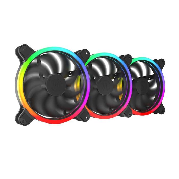 Wentylatory SilentiumPC Corona HP EVO ARGB KIT 4x140mm +Aurora II