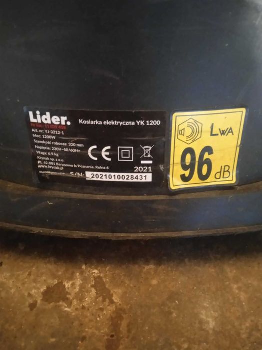 Kosiarka elektryczna YK 1200 Lider