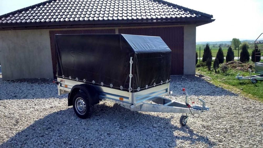 Przyczepka samochodowa SIDECAR 256x131 750 kg Producent - TRANSPORT