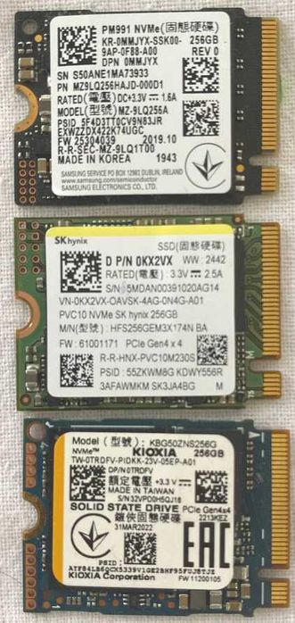 SSD диски 256Gb/512Gb /1Tb/Samsung PM981/ BM9C1 /WD/HUNIX