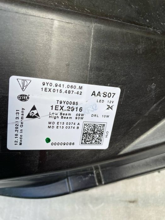 Porsche cayenne 9y0 рестайл 2023 фара права matrix 9y0941060m