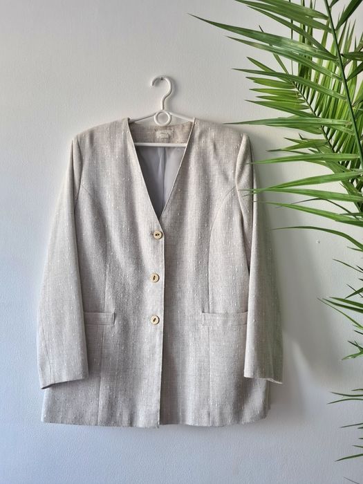 Marynarka len z bawełną  L/XL