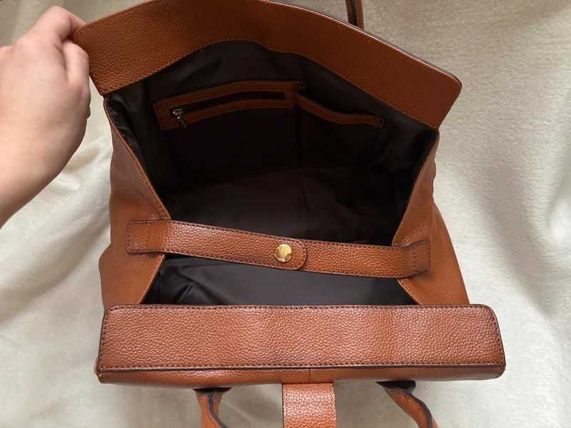 Torebka Wittchen 100% skóra naturalna leather bag kuferek rudy brąz