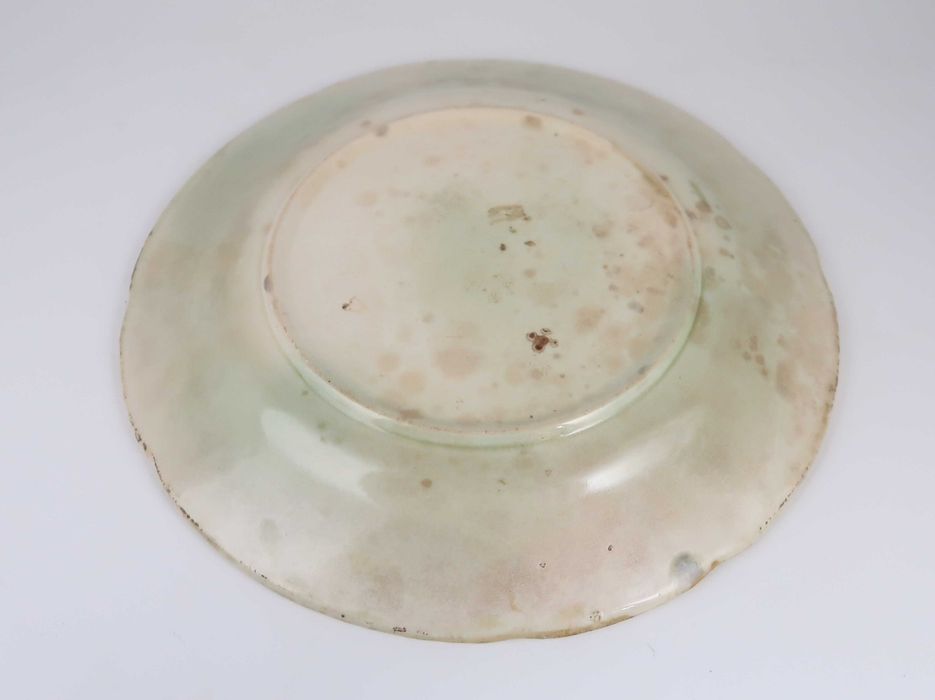 Prato majolica antigo Joana d'Arc