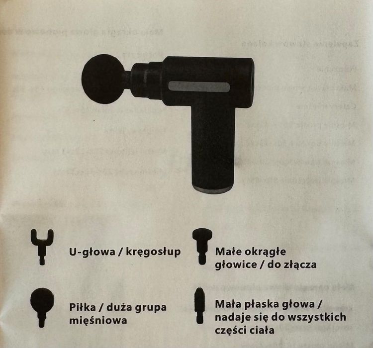 Pistolet do masażu