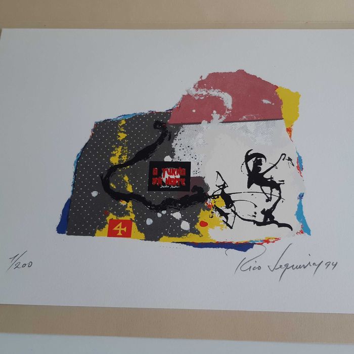 Serigrafia 1/200 A4 Rico Sequeira O Turno da Noite TVI