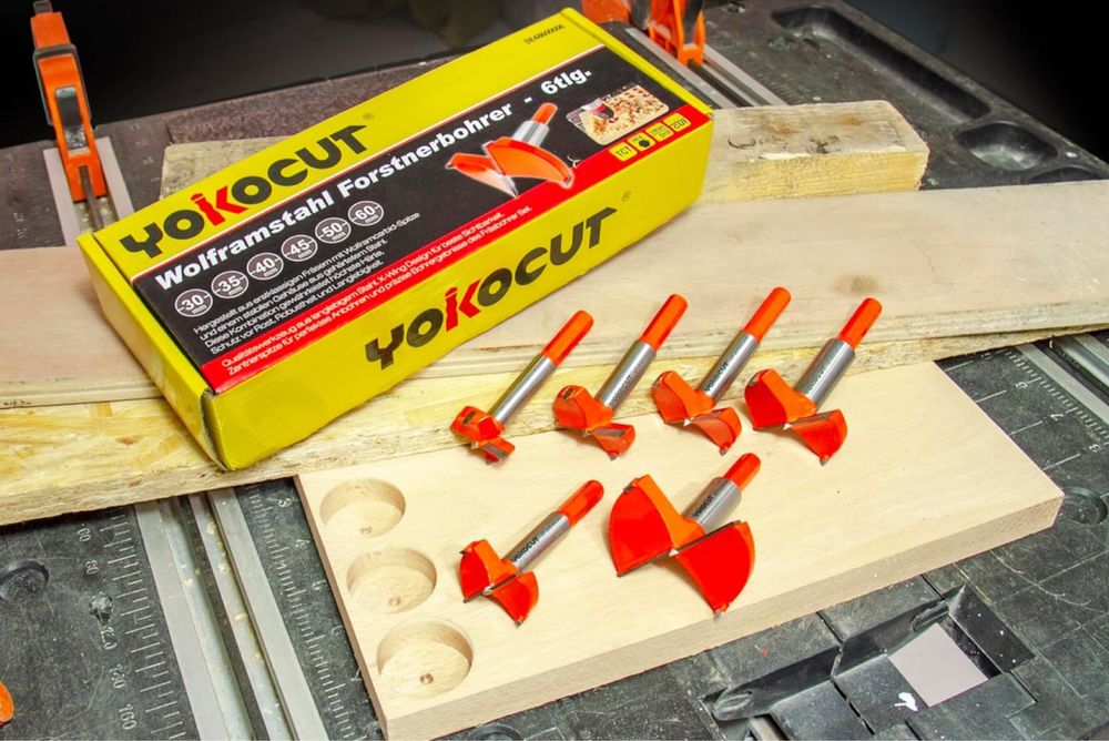 YOKOCUT 6-częściowy zestaw wierteł/otwornic
