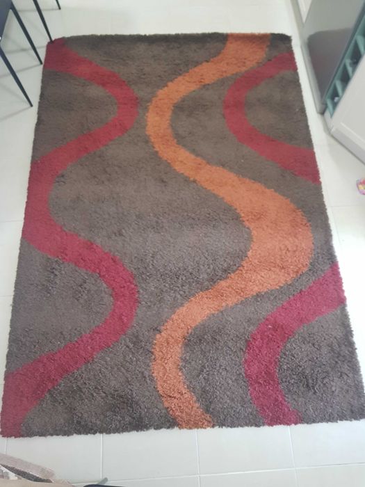 Tapete Shaggy premium excelente estado -175x250