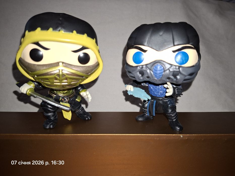 Фигурки Мортал Комбат Mortal Kombat Скорпион Саб-зиро поп pop