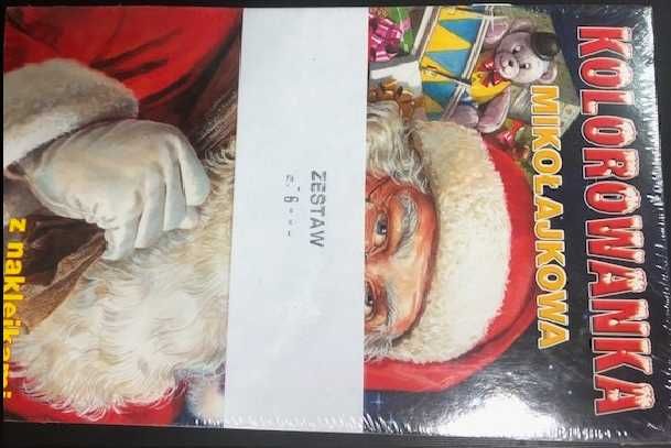 Kolorowanki Mikołajkowe z naklejkami