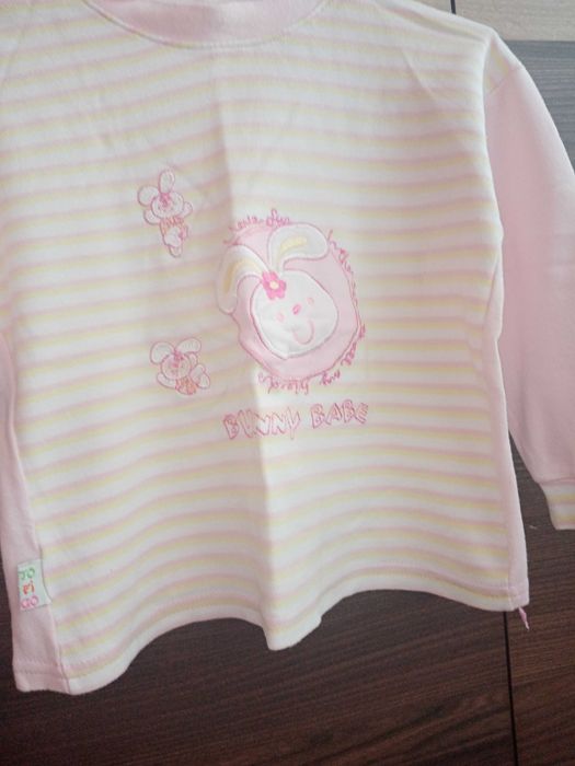 Bluzka koszulka dziewczęca z długim rękawem