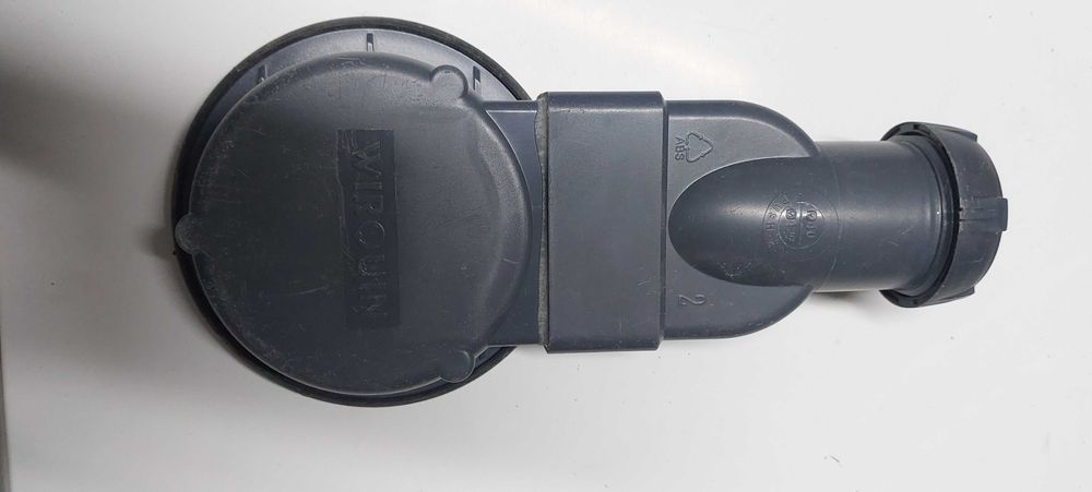 Sifão de duche Wirquin Slim para bases duche de 90 mm.