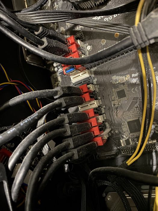 Корпус майнинг ферма материнка блок живлення