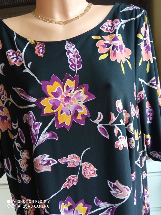 Bonmarche sukienka 24 52 54 boho 132cm pachy wesele