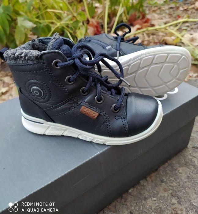Ecco 24 ботинки на хлопчика зимові черевики чоботи сапоги взуття ессо