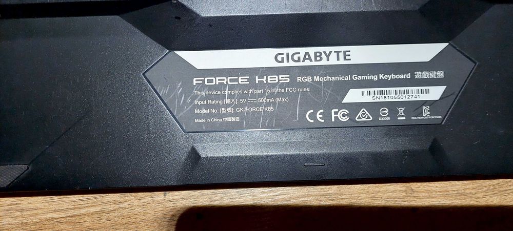 Klawiatura Gigabyte Force K85