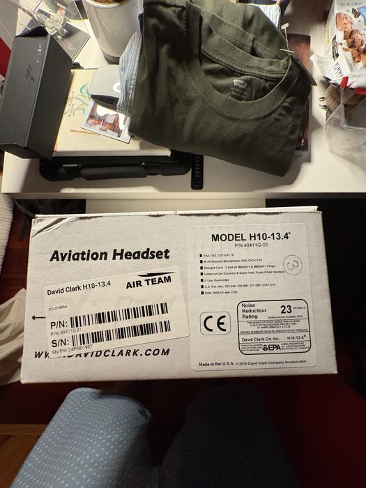 Headset David Clark H10 13-4 NOVOS
