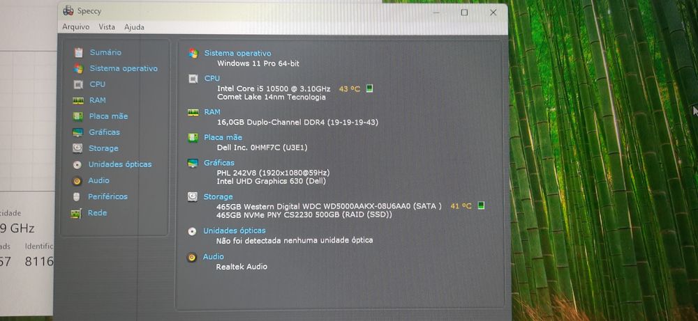 Pc Office DELL 3080 10ªG| i5 ou i7 | 16G/32G DDR4 | NVMe512 + HDD500 | WiFi | W11