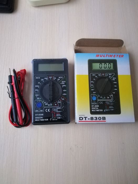Мультиметр з батарейкою в комплекті, тестер, електроніка