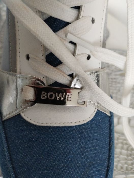 Urlop do 6.08.26..Tommy BOWE, śliczne sneakersy, jak nowe r.37