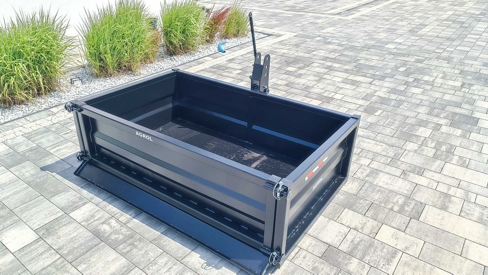 Skrzynia Rolnicza z Kiprem Mechanicznym  Transport Drewna Piasku Żwiru 165/185/210cm