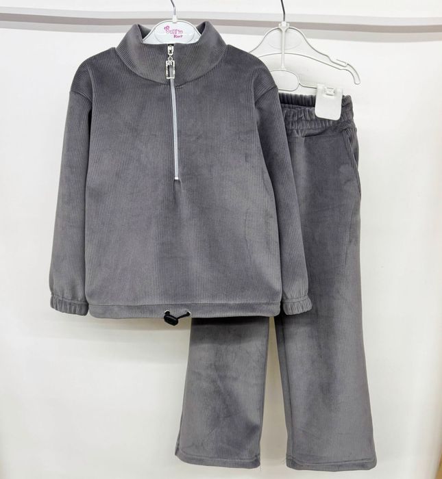 Дитячий костюм велюр рубчик