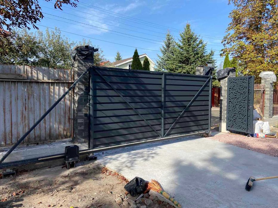 Автоматика на ворота, Автоматика для відкатних воріт, Відкатні ворота