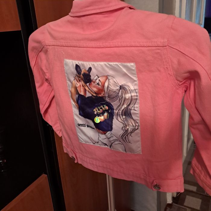 Рожева джинсовка, кофта