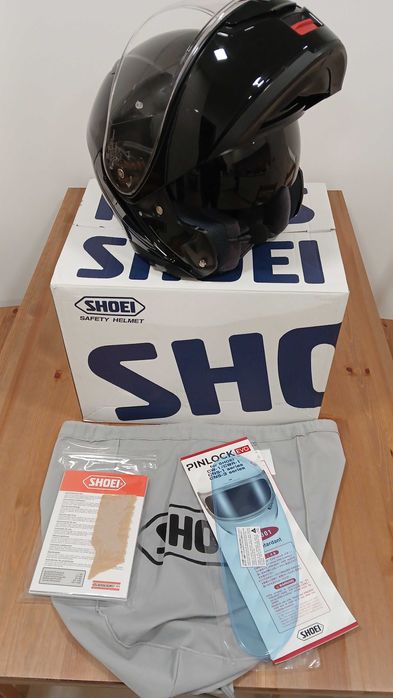 Capacete Shoei Neotec 3 Preto XS + SENA SRL3 (opcional) | Como Novo
