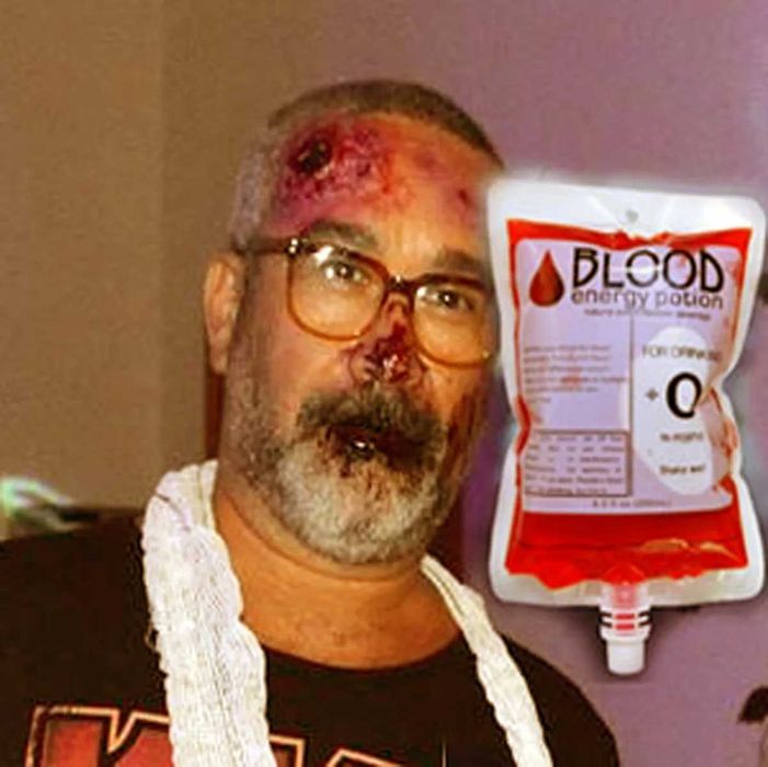 Halloween Walking Dead dAY  Acessório Bolsa Sangue Fake Falso