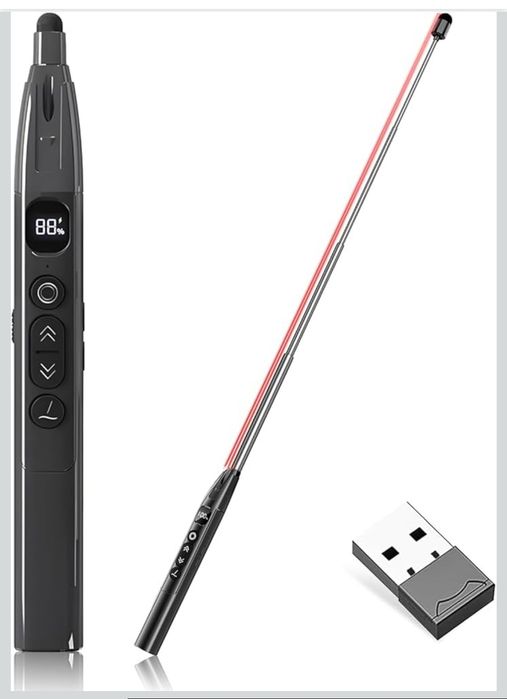 Caneta e ponteiro de apresentação wireless 
Controle Remoto Sem Fio Sl