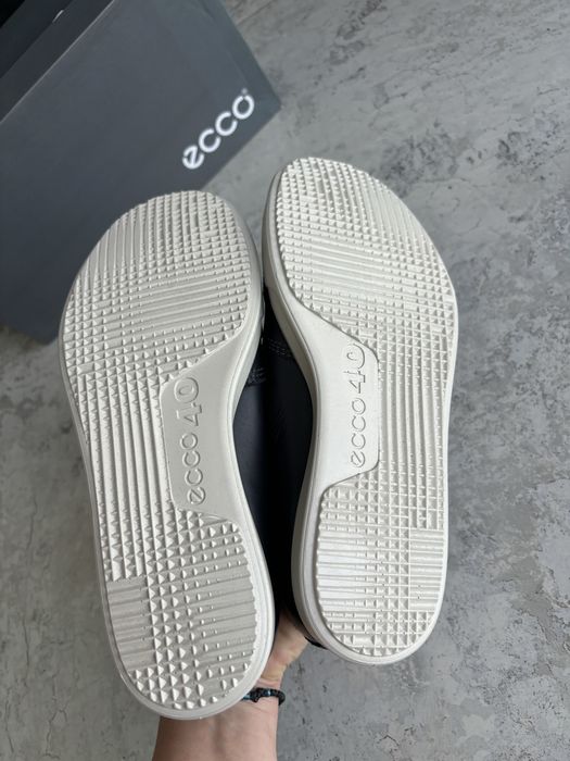 чоловічі сліпони ecco collin 2.0, 40 кросівки кеди шкіряні чорні нові фірмові оригінал екко Мужские слипоны