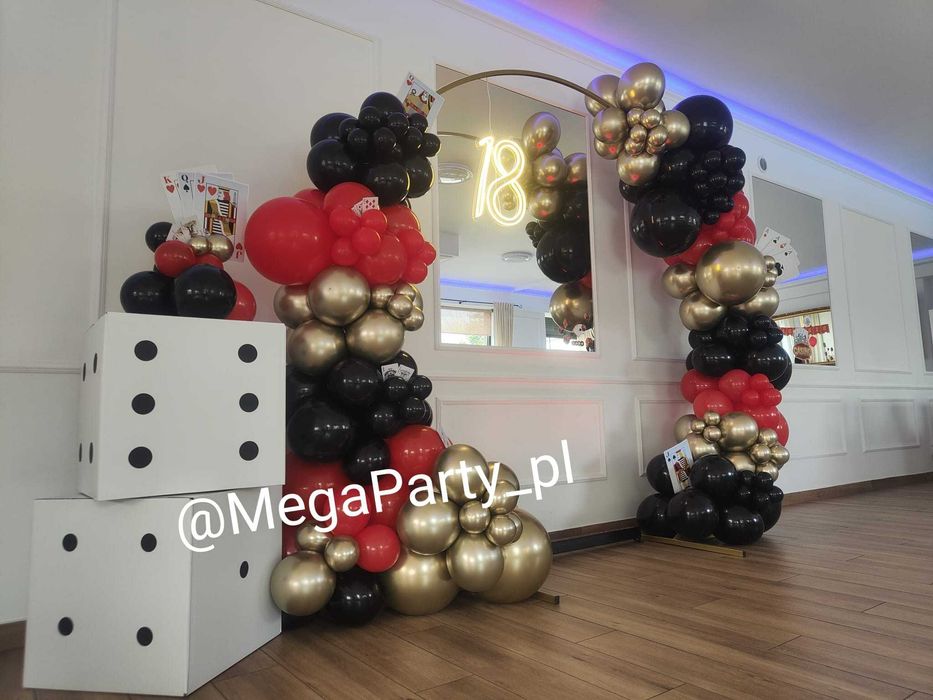 Ścianka balonowa, strefa foto, dekoracje firmowe