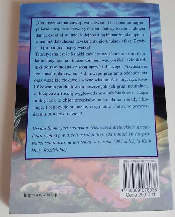 Dieta rozdzielna Ursula Summ.Polecam !!!