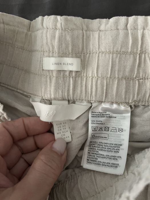 Брюки штани H&M Zara лляні розмір xs s