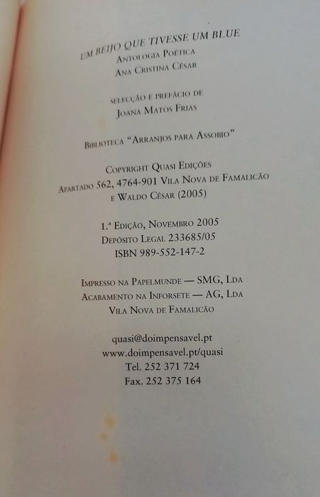 Ana Cristina Cesar [Antologia 2005]