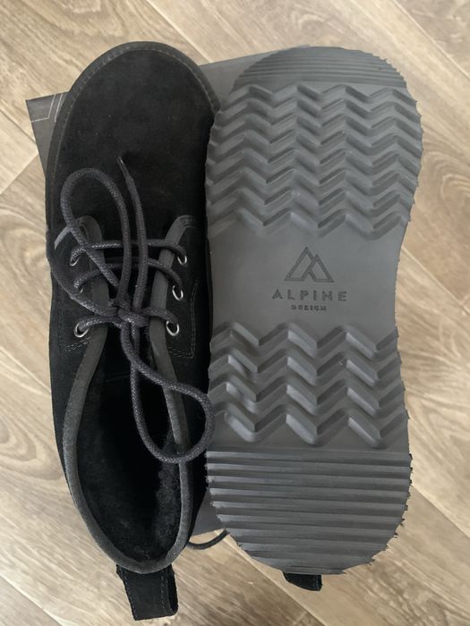 Черные замшевые угги Alpine design, новые!!!