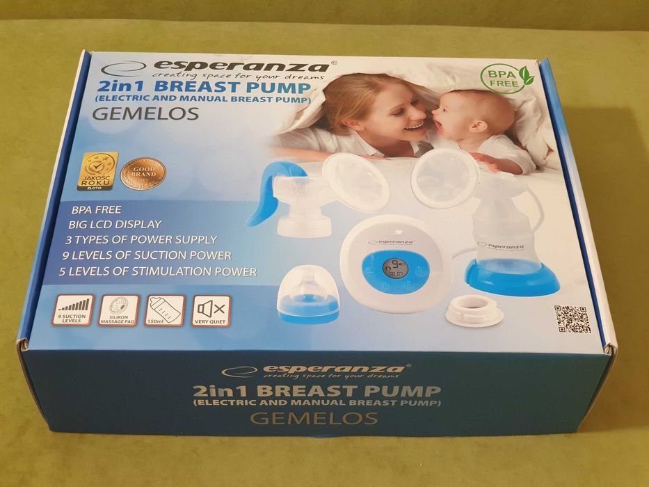 Laktator elektryczny Esperanza Gemelos 2 w 1