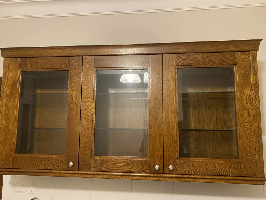 Meble Kuchenne Dębowe z Blatem Kamiennym