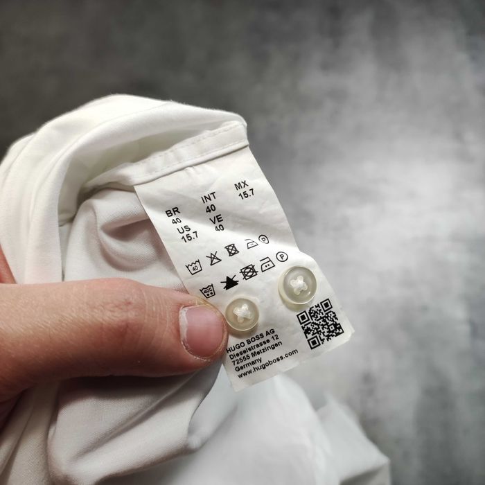 MĘSKA PREMIUM Koszula Biała Elegancka Luxury Hugo Boss Klasyczna