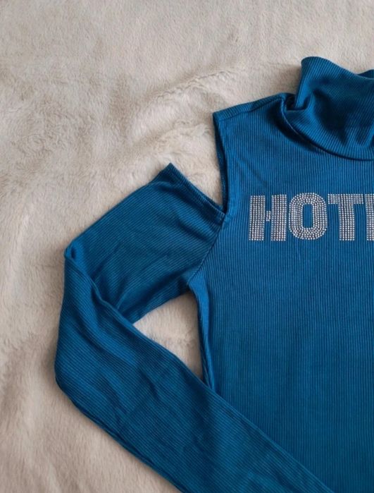 Damski niebieski top