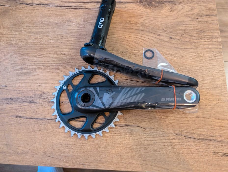 Korba SRAM X1, karbonowa, carbon, DUB, 170mm, 32t