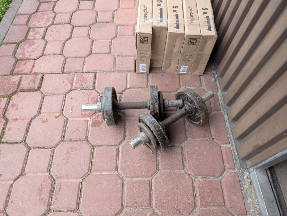 Hantle metalowe , 4x 2,5 kg 4x 0,5