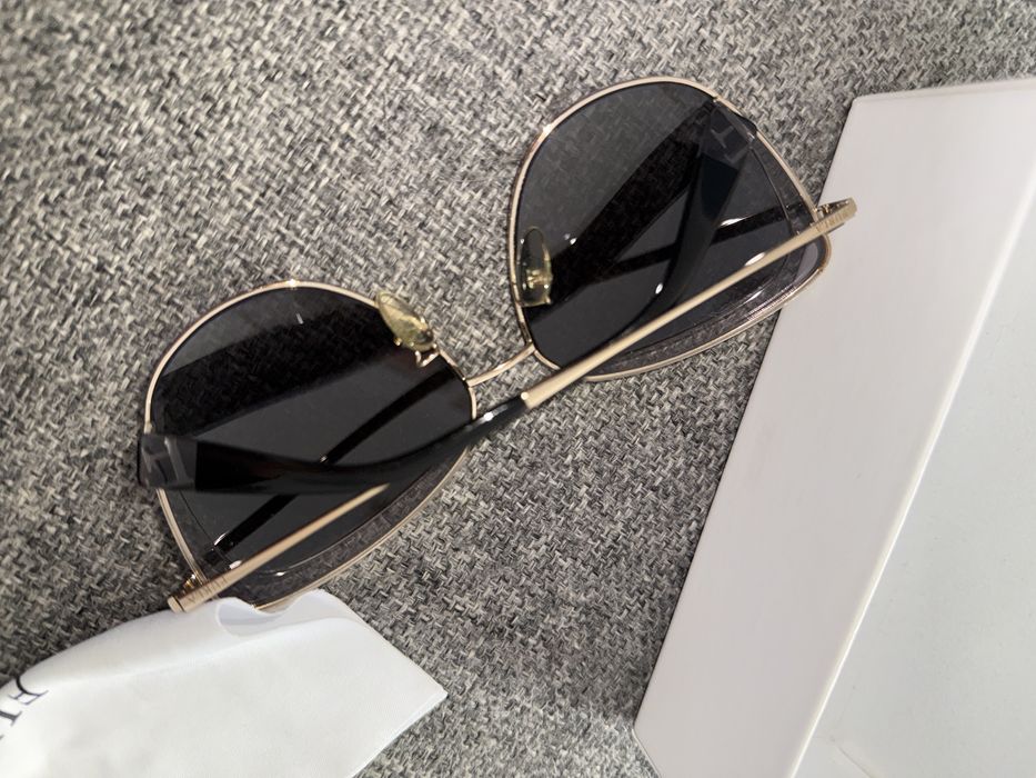 Okulary przeciwsłoneczne Furla zloto brazowe piekne idealne