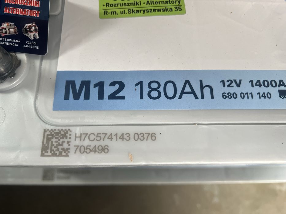 Akumulator Varta  180Ah 1400A  Radom