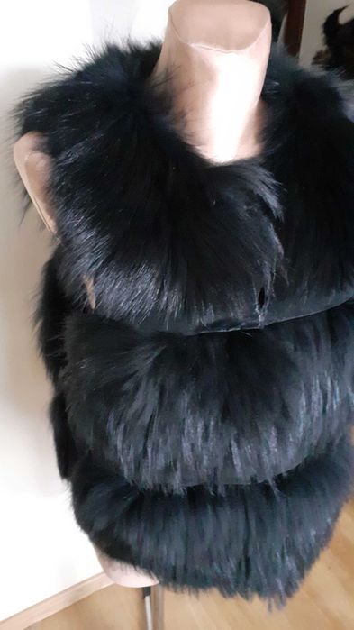 Kamizelka z naturalnego lisa