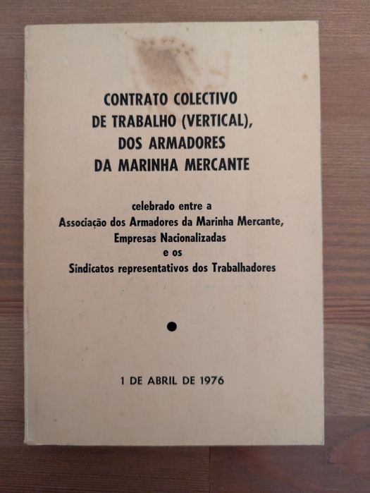 L " Contrato Colectivo Trabalho (Vertical) Armadores Marinha Mercante