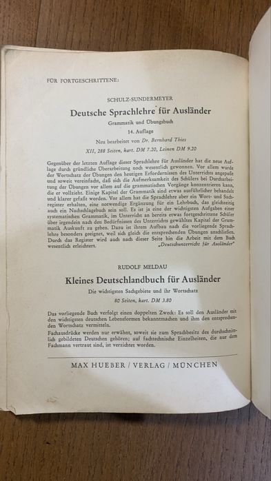 Deutsche Sprachlehre fur Auslander English