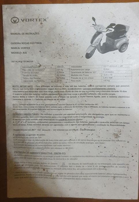 Scooter de mobilidade reduzida